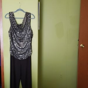 Ashley Stewart Sequin and black jumpsuit